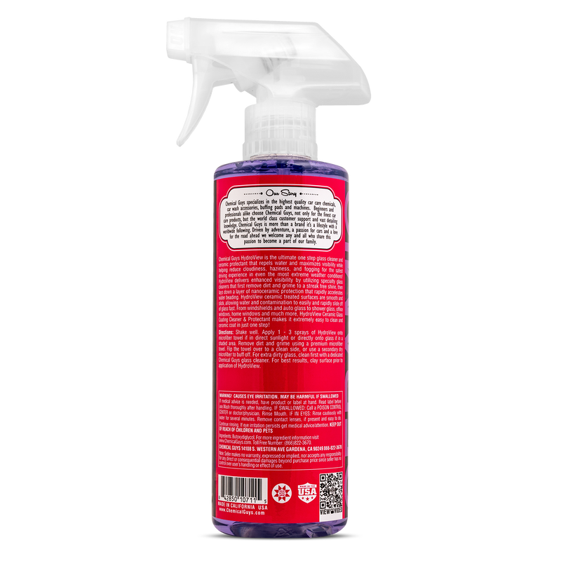 Chemical Guys Hydroview Ceramic Glass Cleaner & Coating, 16 oz