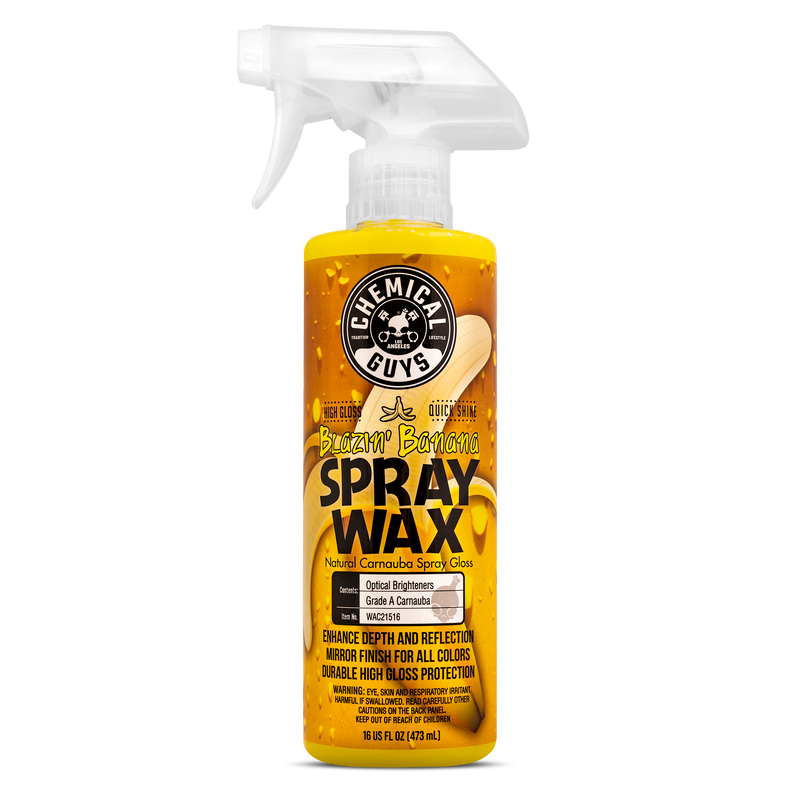 Chemical Guys Blazin' Banana Carnauba Spray Wax, 16 oz