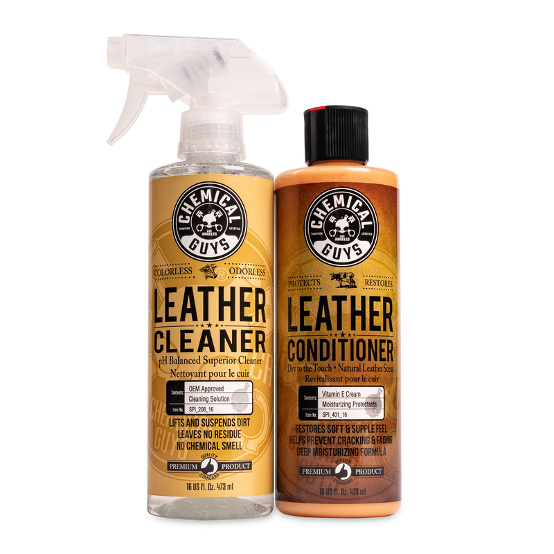 Chemical Guys Leather Cleaner and Conditioner Kit, 16 oz