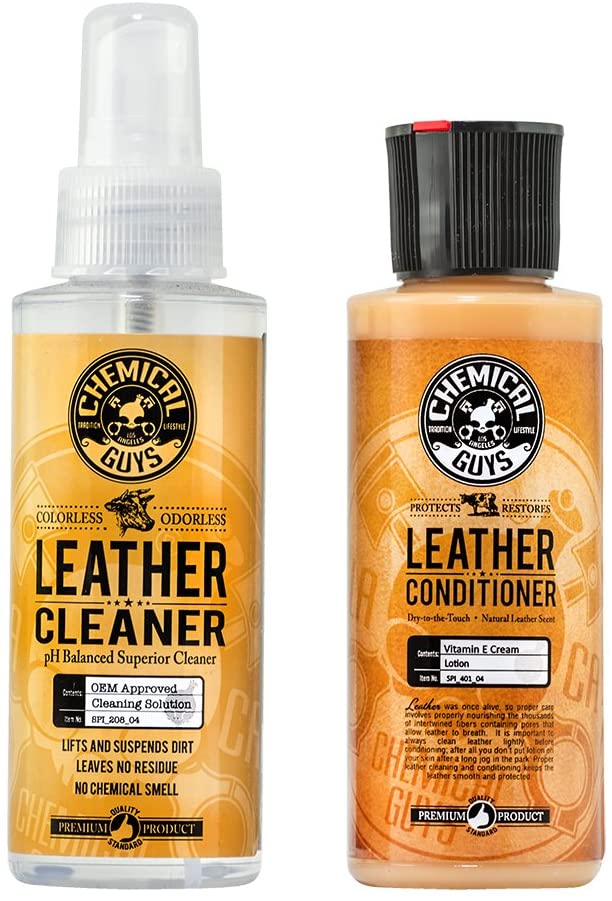 Chemical Guys Leather Cleaner and Conditioner Kit, 16 oz
