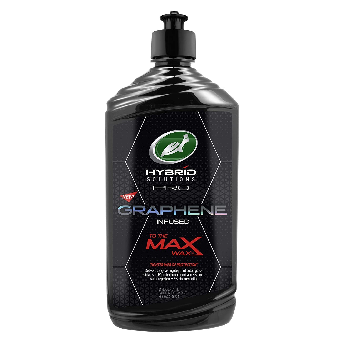 Turtle Wax Hybrid Solutions Pro to The Max Wax, Graphene Liquid Wax, 14 oz