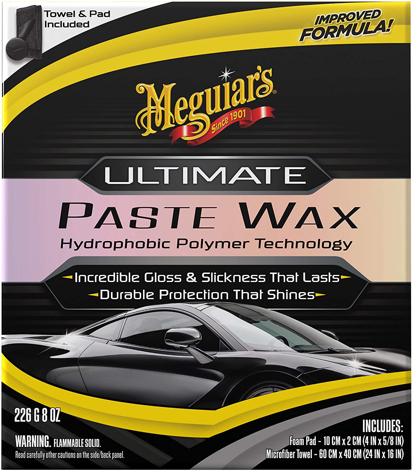 Meguiar's Ultimate Paste Wax IMPROVED FORMULA, 8 oz