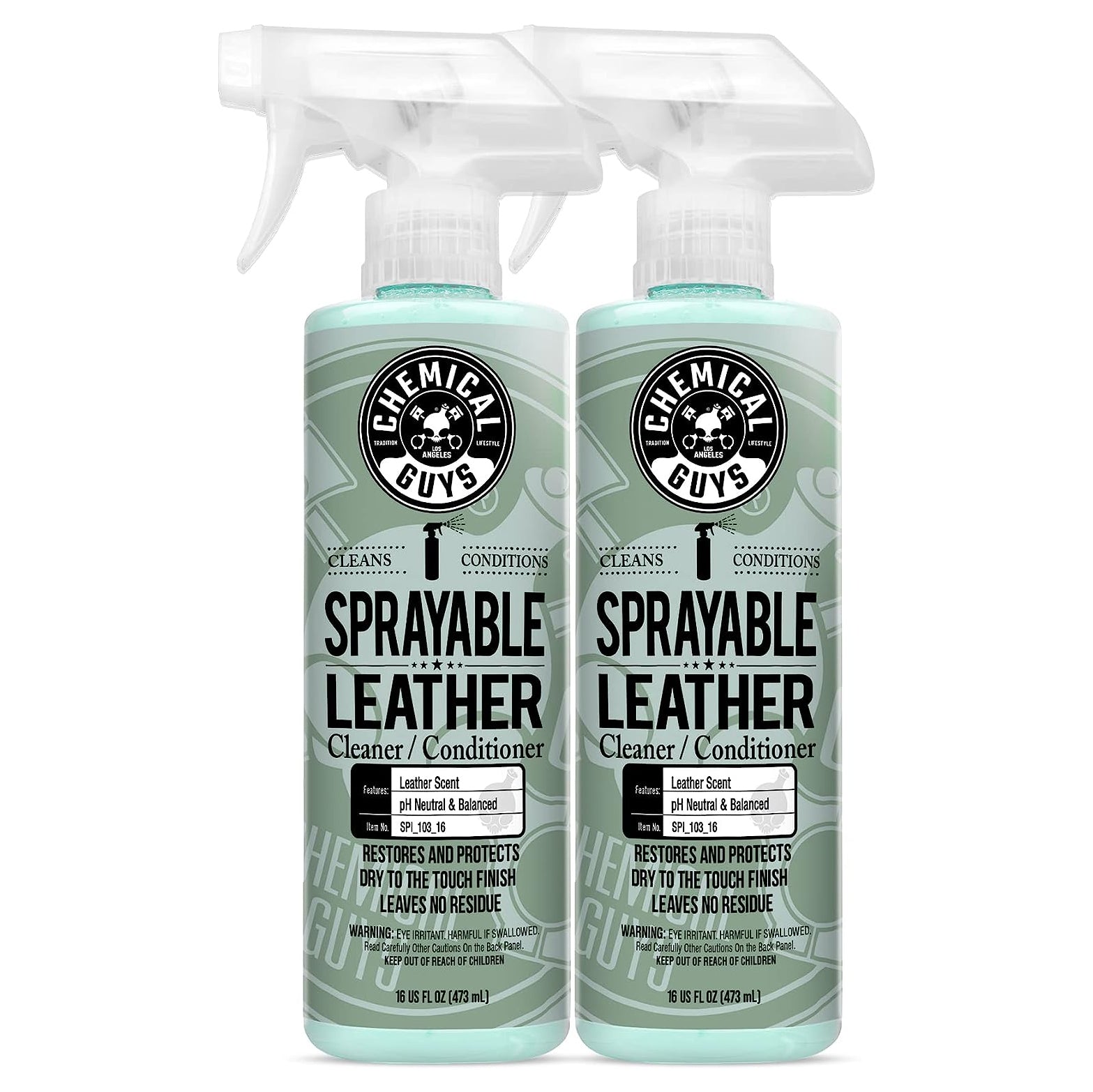 Chemical Guys Leather Scent Premium Air Freshener and Odor