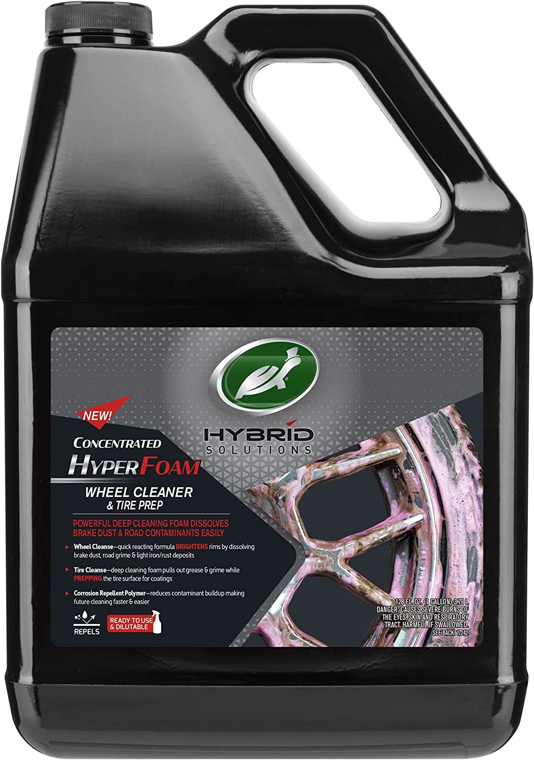 Turtle Wax 53734 Hybrid Solutions Hyper Foam Wheel and Tire Cleaner