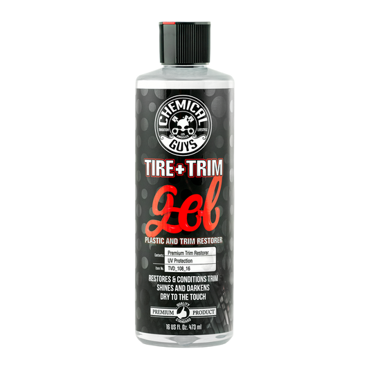 Chemical Guys Tire+Rim Gel Plastic And Rubber High-Gloss Restorer And Protectant, 16oz